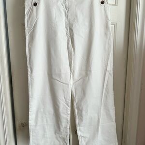 White Casual Pants